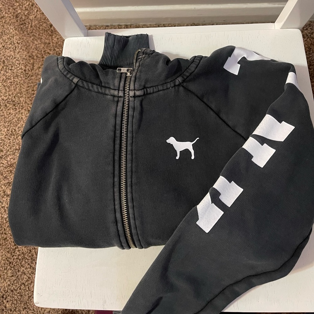 Pink Zip Up with Hood Size Small